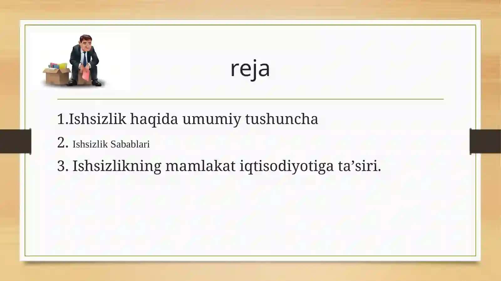Oʻzbekistonda Ishsizlikni Kamaytirish Yoʻllari 2