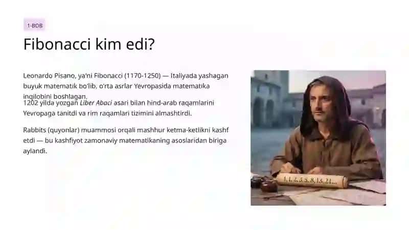 Fibonacci Raqamlari: Matematikaning Sehrli Ketma-ketligi 2