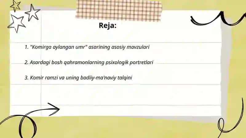 Komirga aylangan umr 2