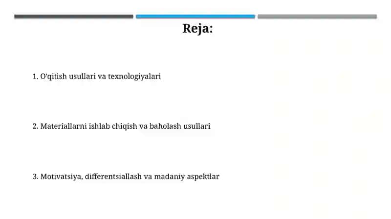 Chet tillarni o'qitish metodlari 2