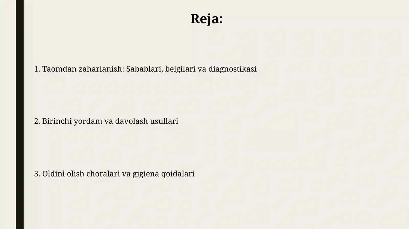 Ovqatdan zaharlanishlar va ularni olish choralari 2