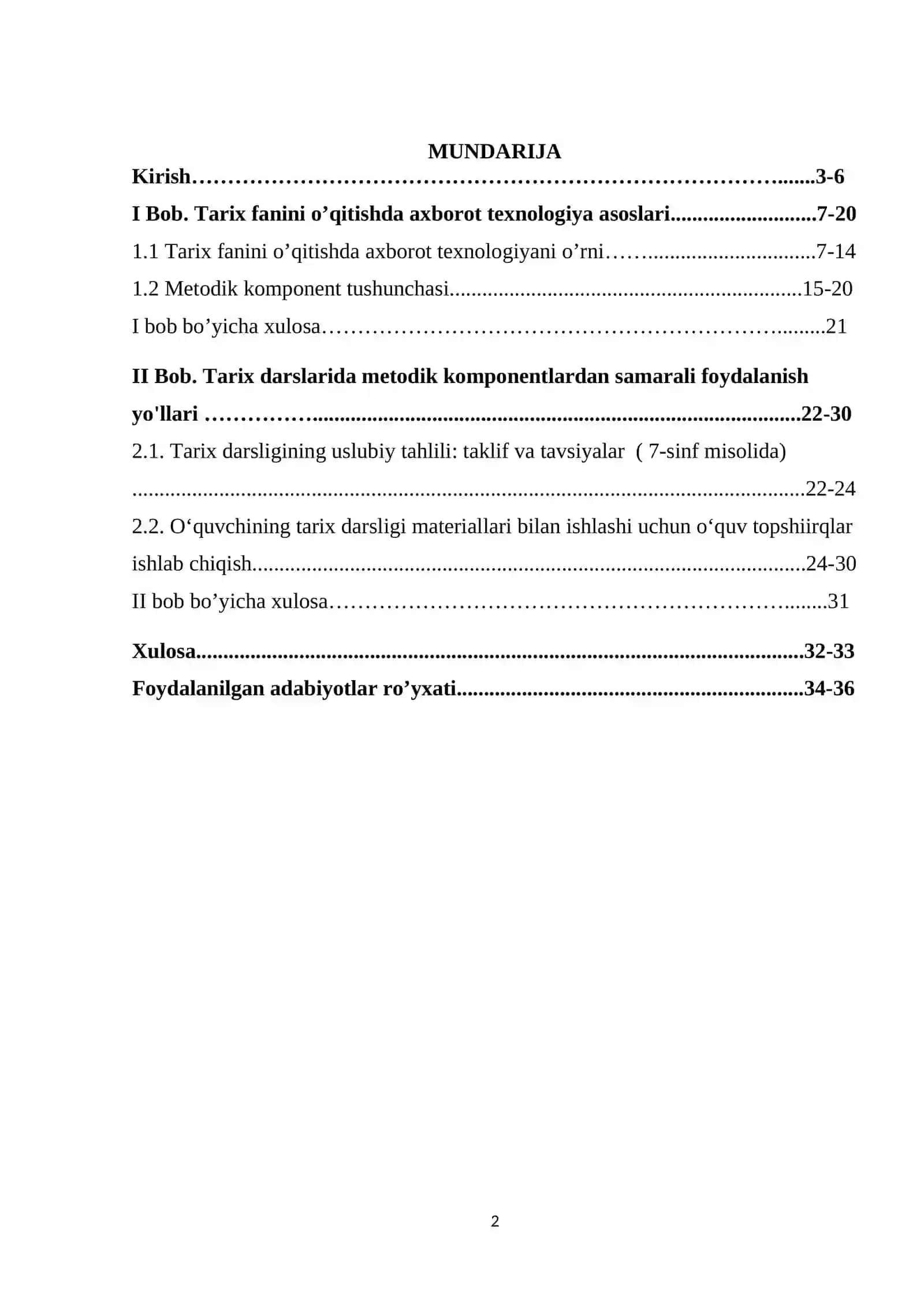 Tarix fanini o’qitishda axborot texnologiyalardan foydalanish 2