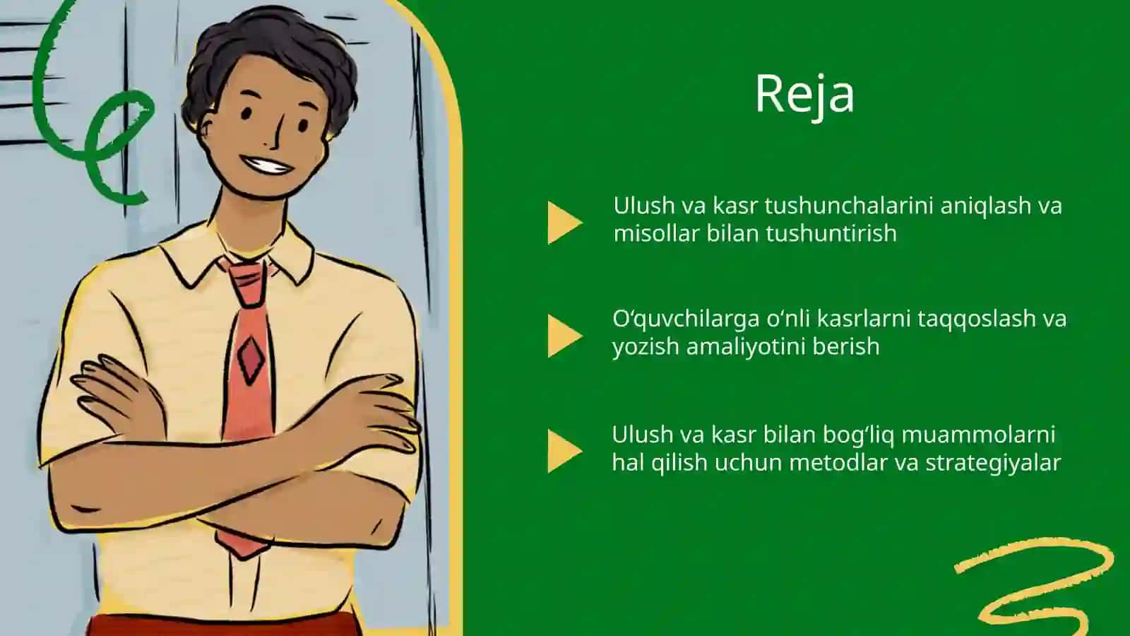 Algebra element òrgatish metodikasi. Ulush va kasr. Ònli kasr 2