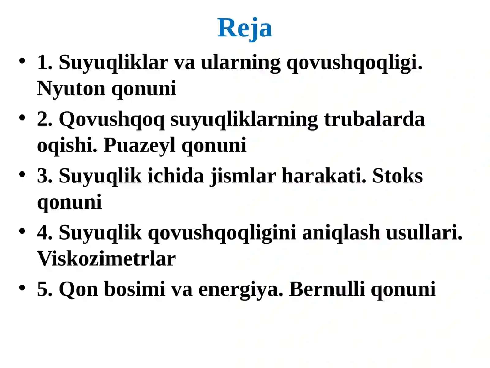 Qon aylanishining biofizik asoslari. Tibbiyvabiologikfizika 2