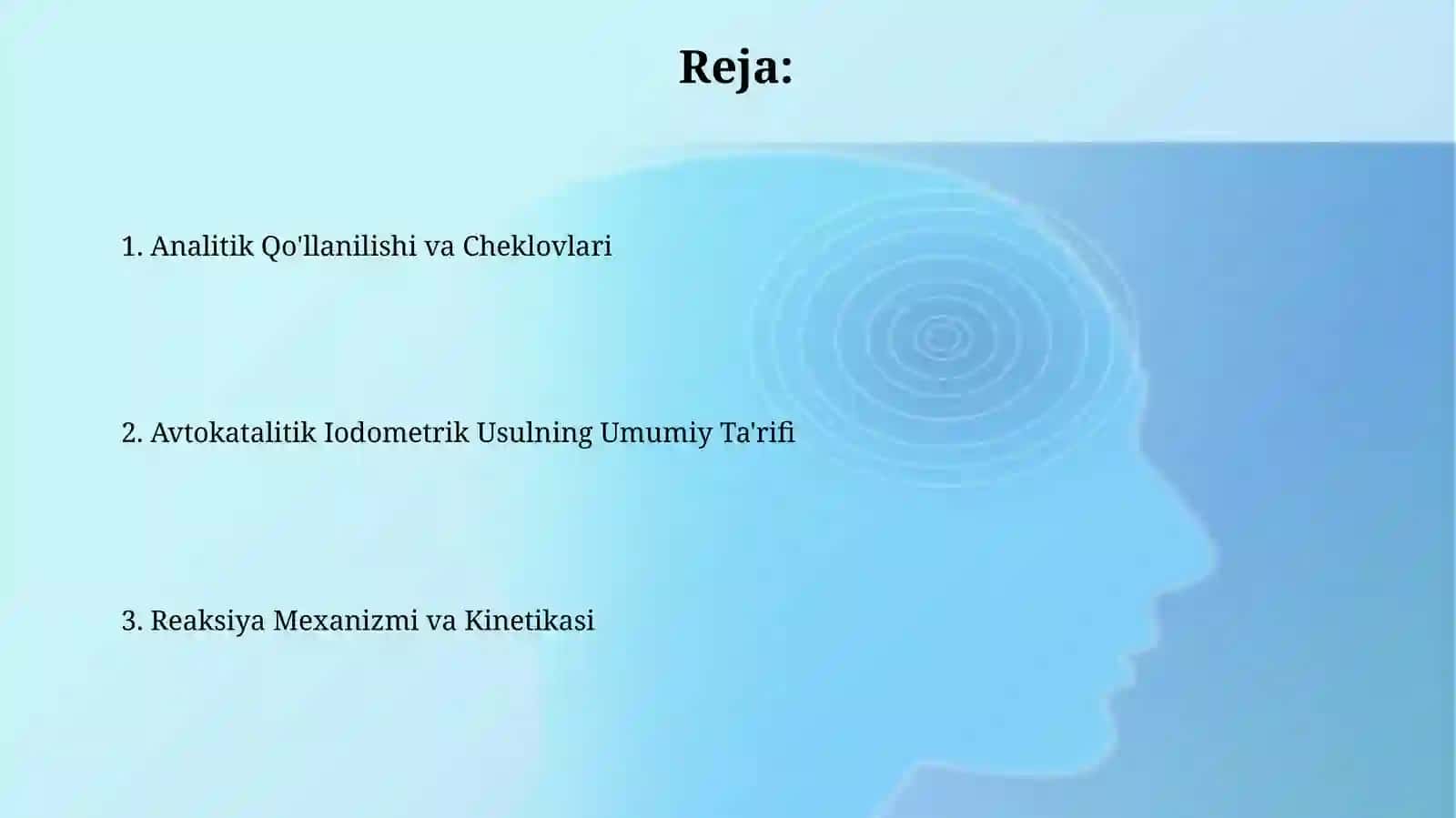 Avtokataliz yodemetriya usulining umumiy tafsifi 2