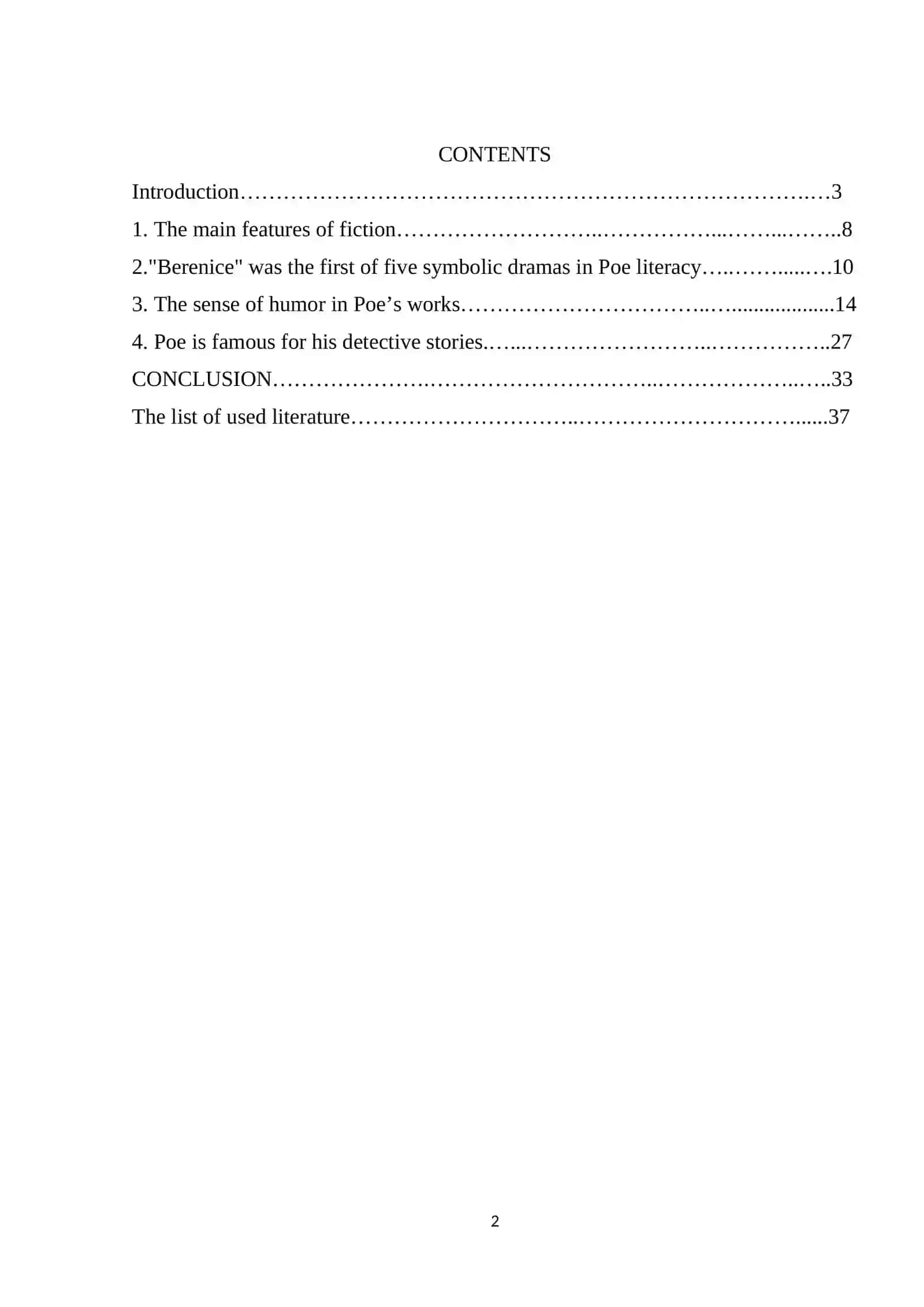 Main Features of Fiction of Edgar Allan Poe 2
