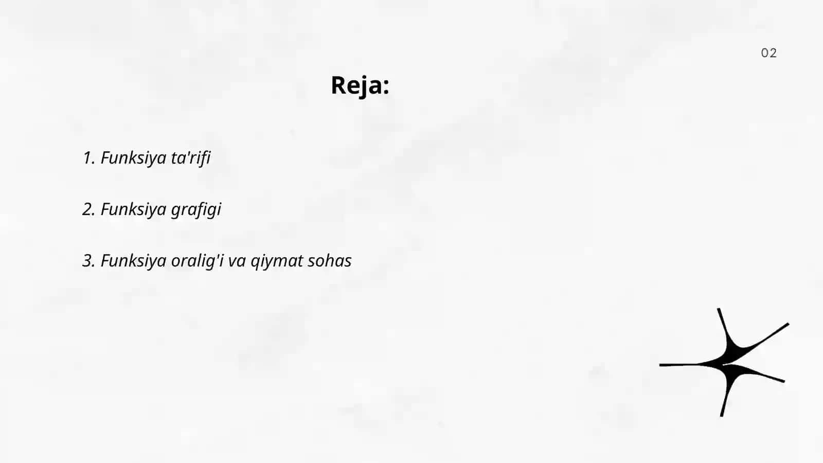 Matematikaga oid bolgan funksiyalar 2