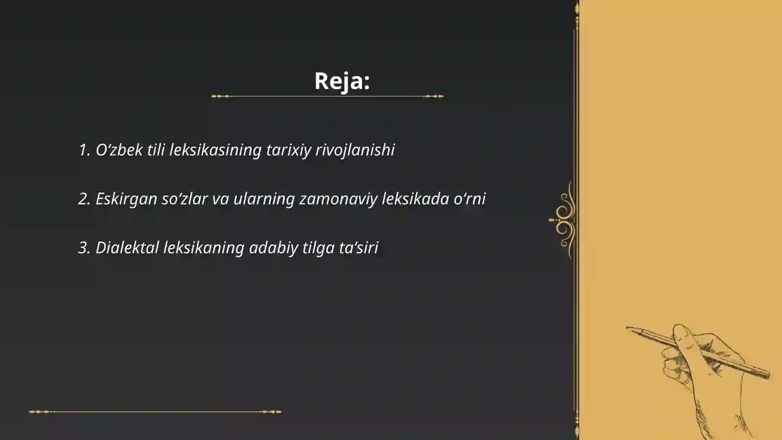 Oʻzbek tili leksikasining boyish manbalari 2