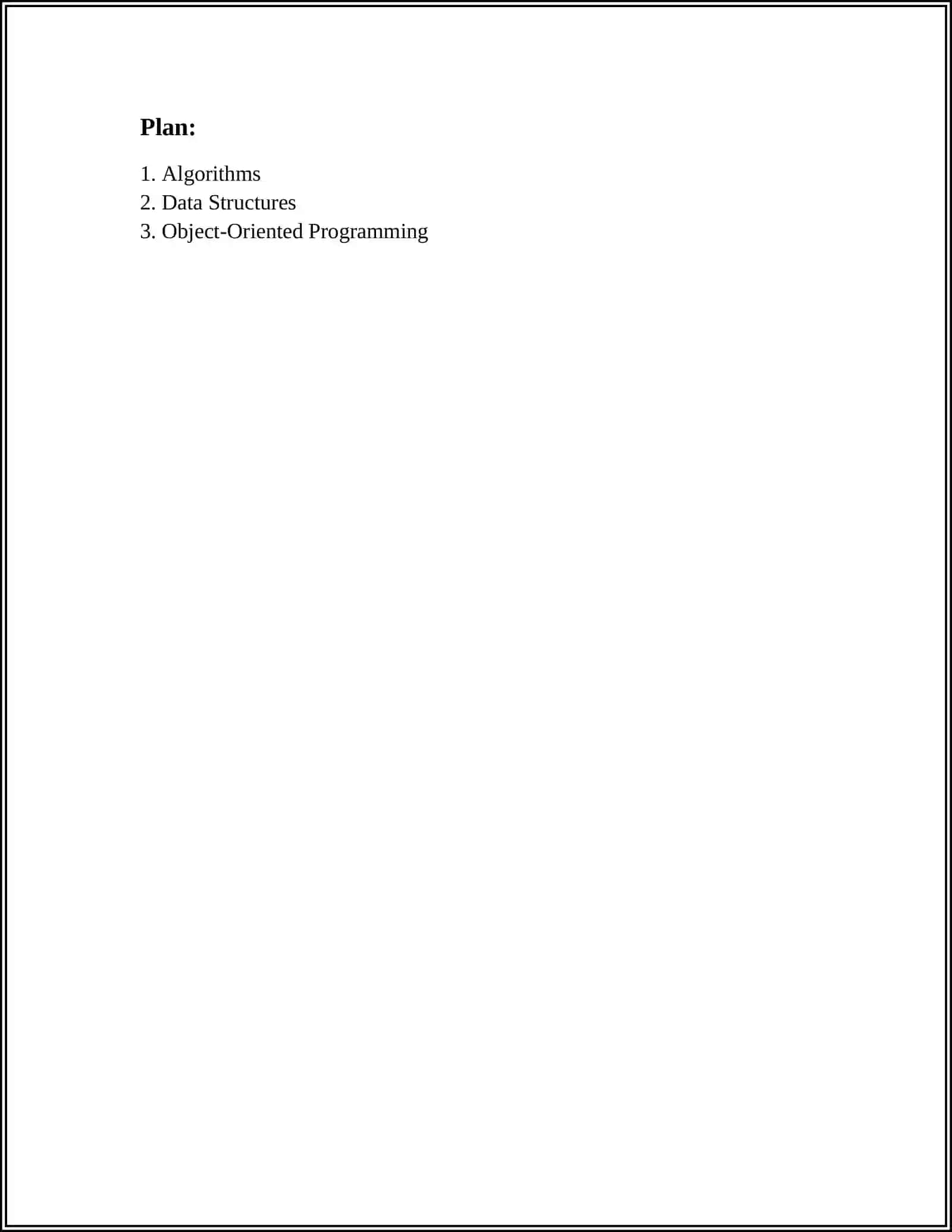 ALGORITHMS 2