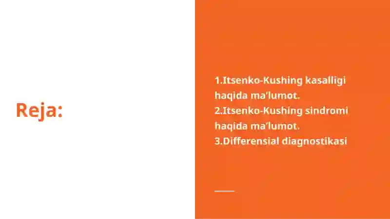 Itsenko-Kushing kasalligi va Sindromi 2
