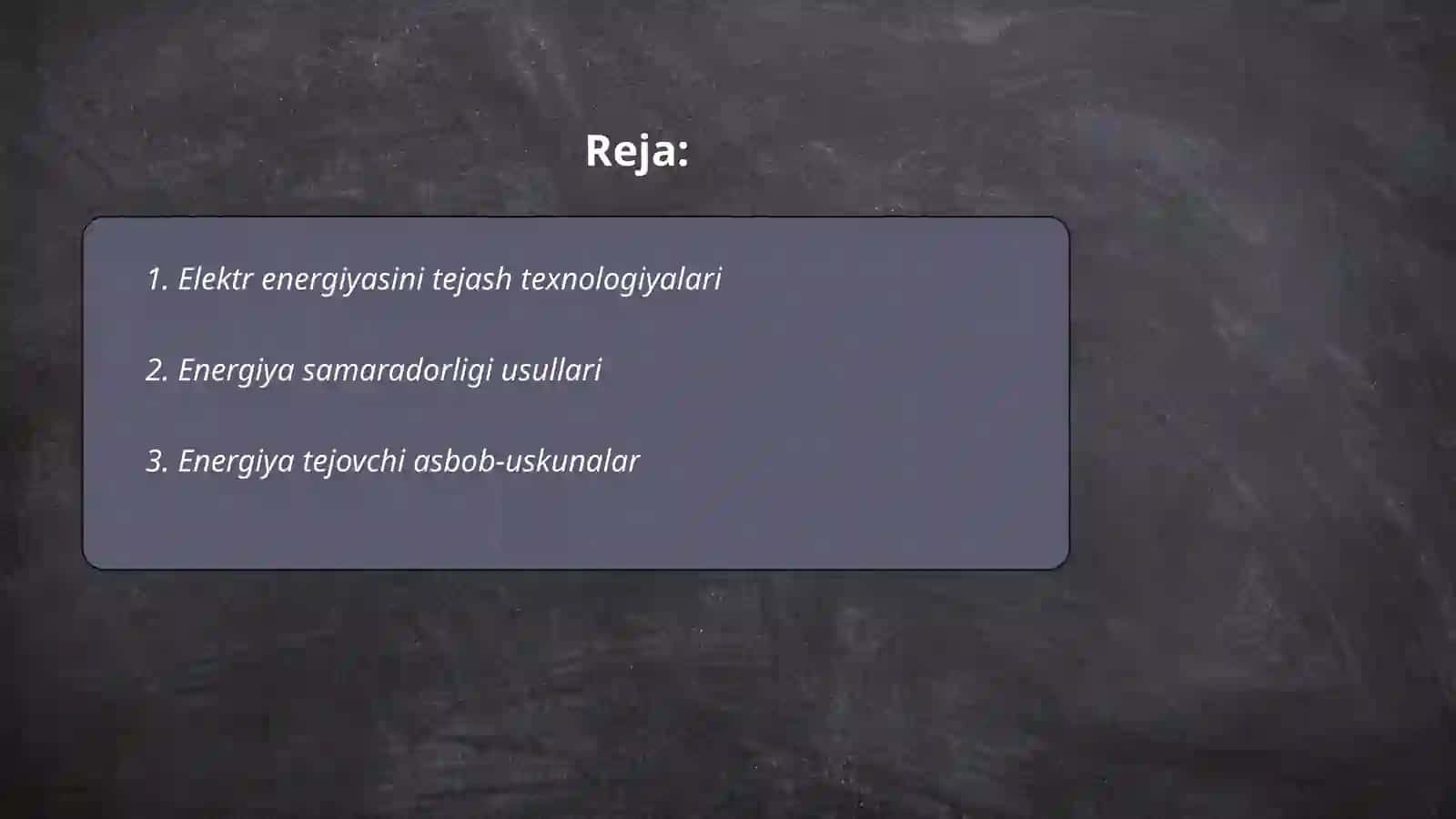 Elektr tarmoqlarida energiyani tejash 2