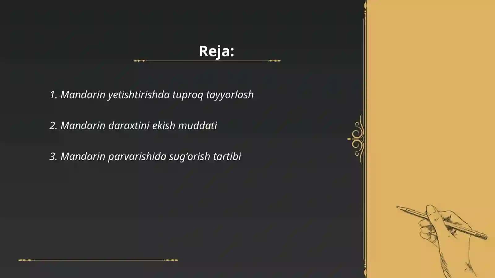 Mandarin yetishtirish 2