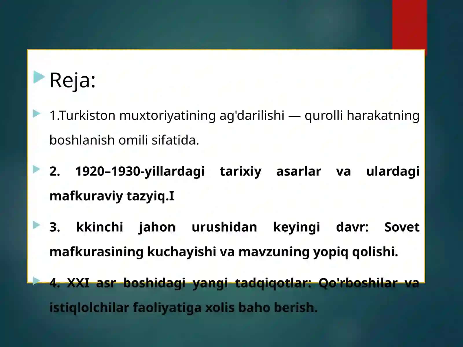 Turkistonda Mustabid Sovet hokimiyatiga qarshi qurolli harakat tarixi 2