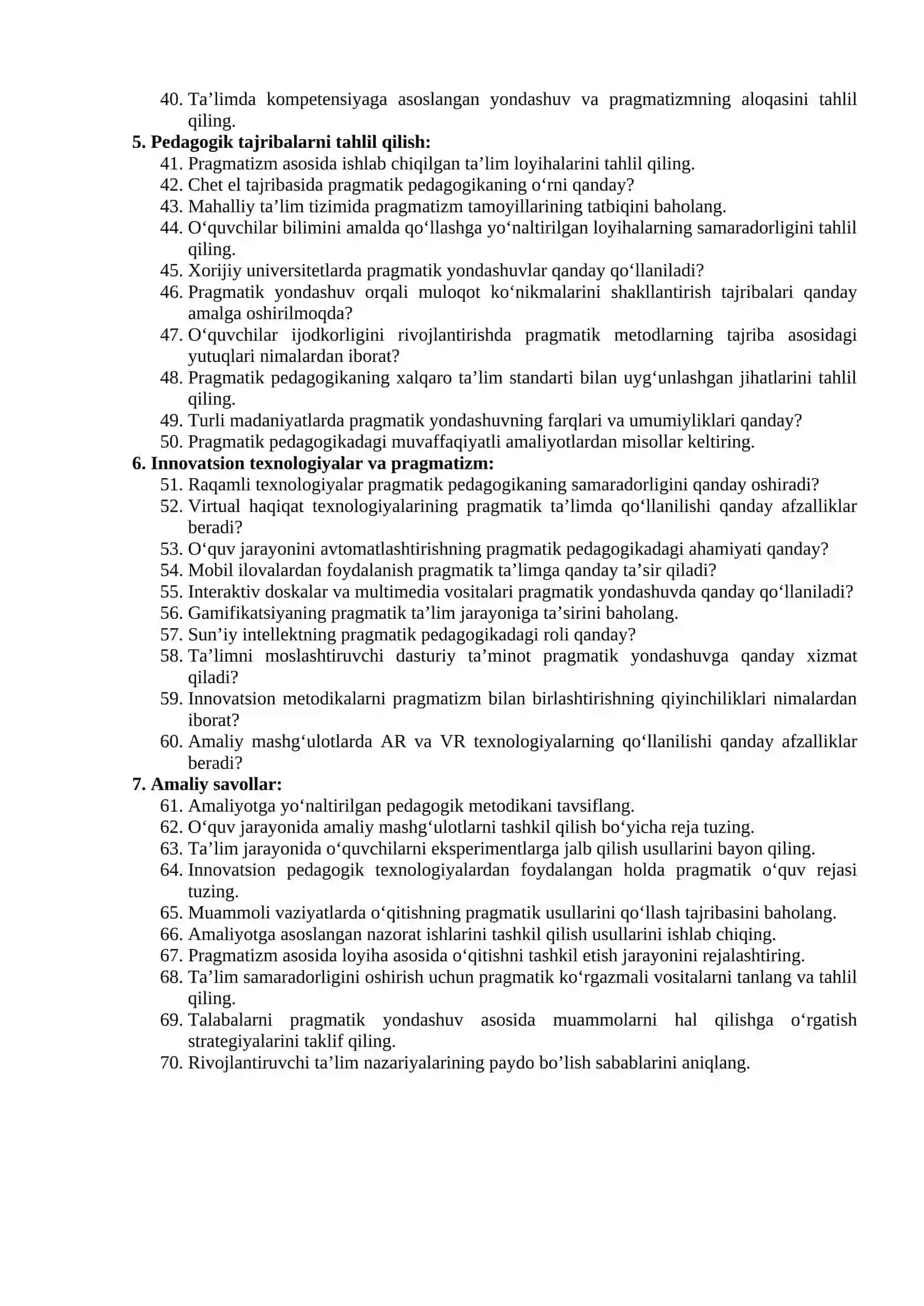 Pedagogikaning pragmatik aspektlari 2