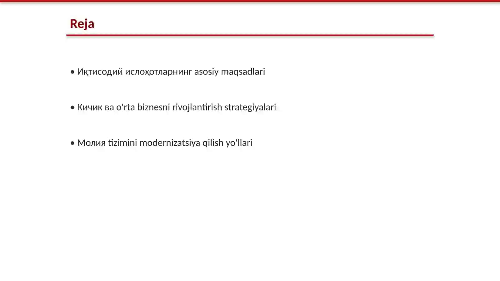 Иқтисодий ислоҳотларнинг asosiy maqsadlari 2