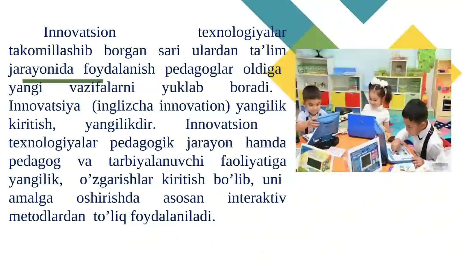 MTTda tabiat bilan tanishtirish ishlarini innovatsion pedagogik texnologiyalar asosida tashkil qilish 2