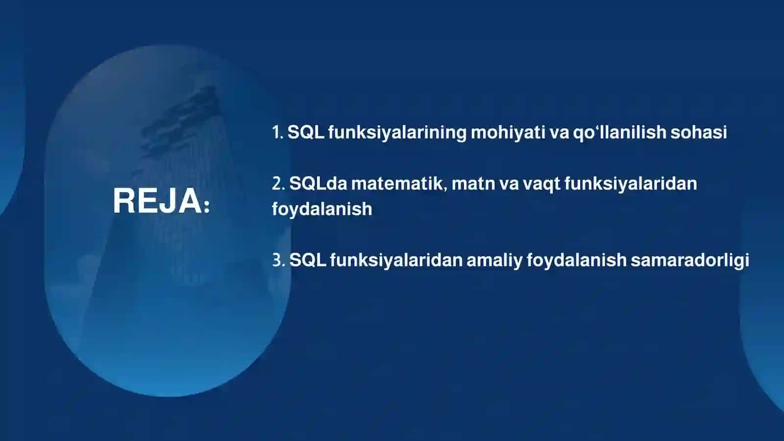 SQL standart funksiyalari 2