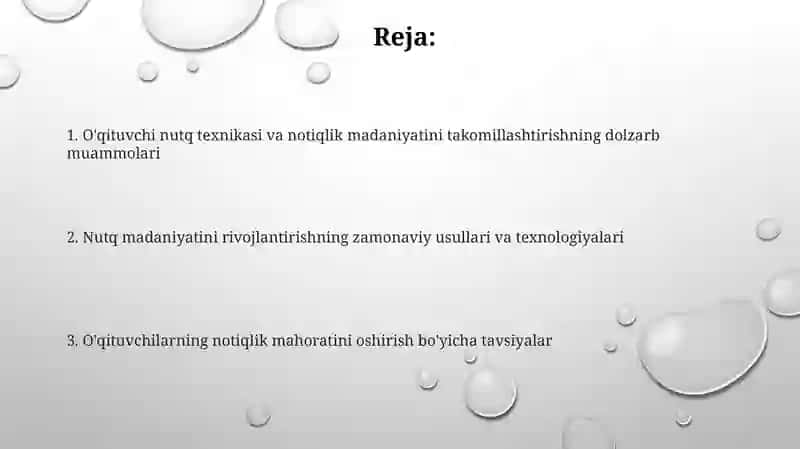 O'qituvchi nutq texnikasi va notiqlik madaniyatini takomillashtirish muammolari 2