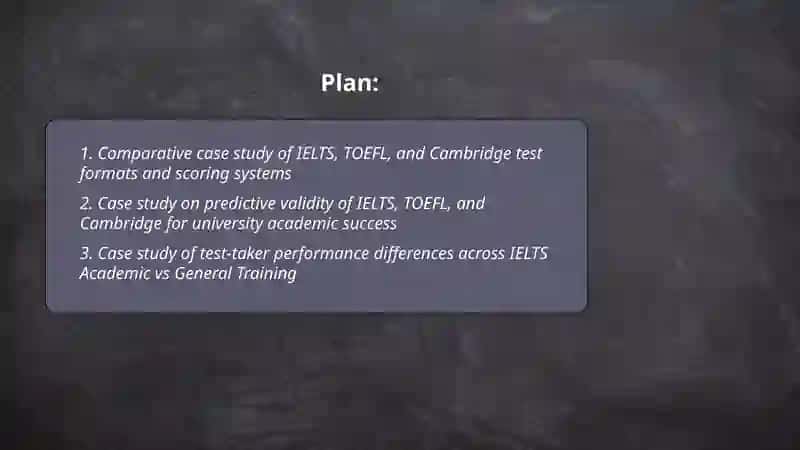 International Exam Case Study: IELTS, TOEFL, Cambridge 2