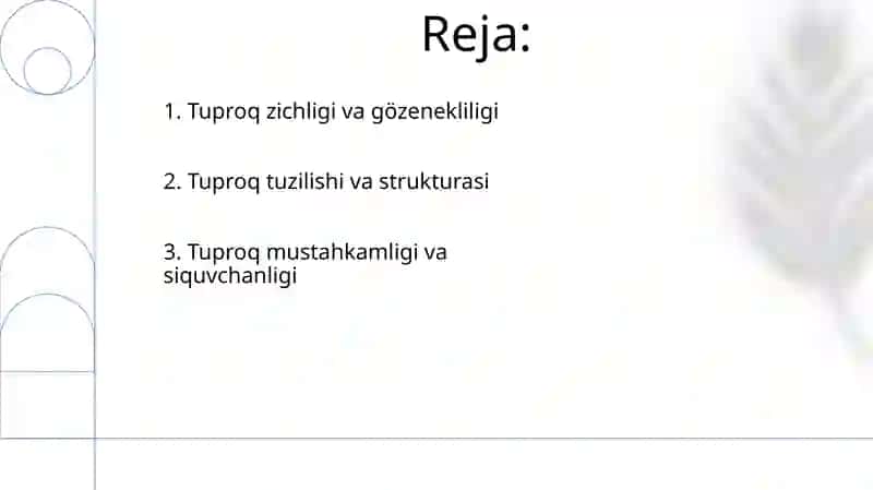 Tuproqning fizik-mexanik xossalari 2