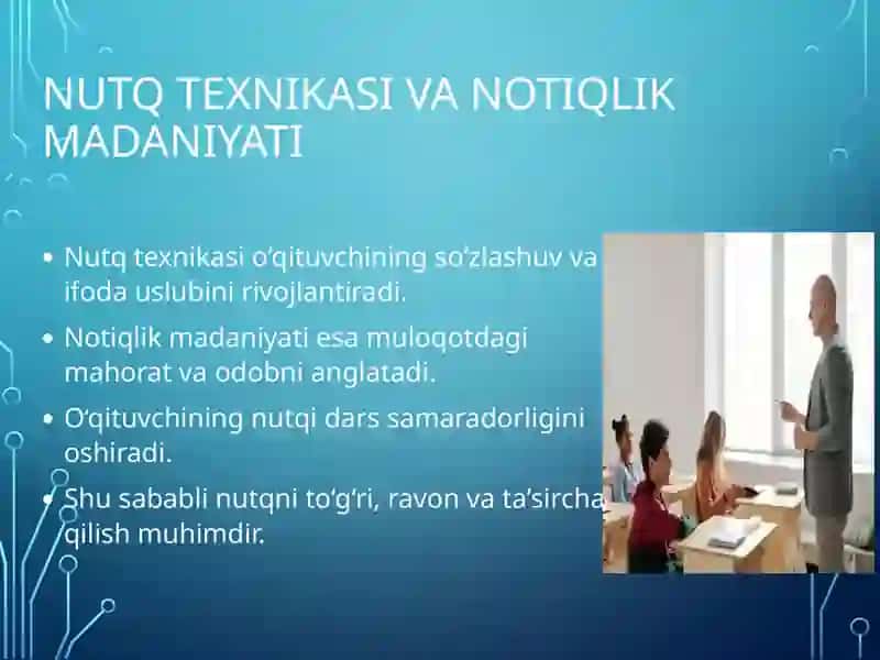Nutq texnikasi va notiqlik madaniyati 2