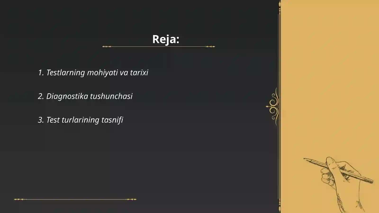 Tarbiya diagnostikasida test metodlari 2