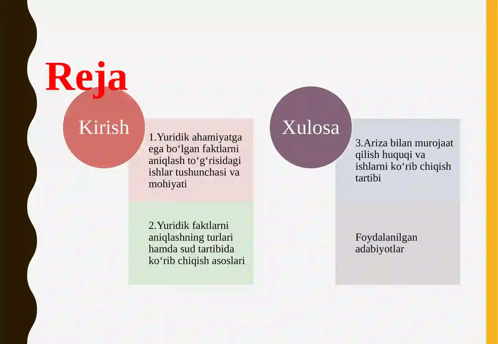 Yuridik ahamiyatga ega bo‘lgan faktlarni aniqlash to‘g‘risidagi ishlar tushunchasi 2