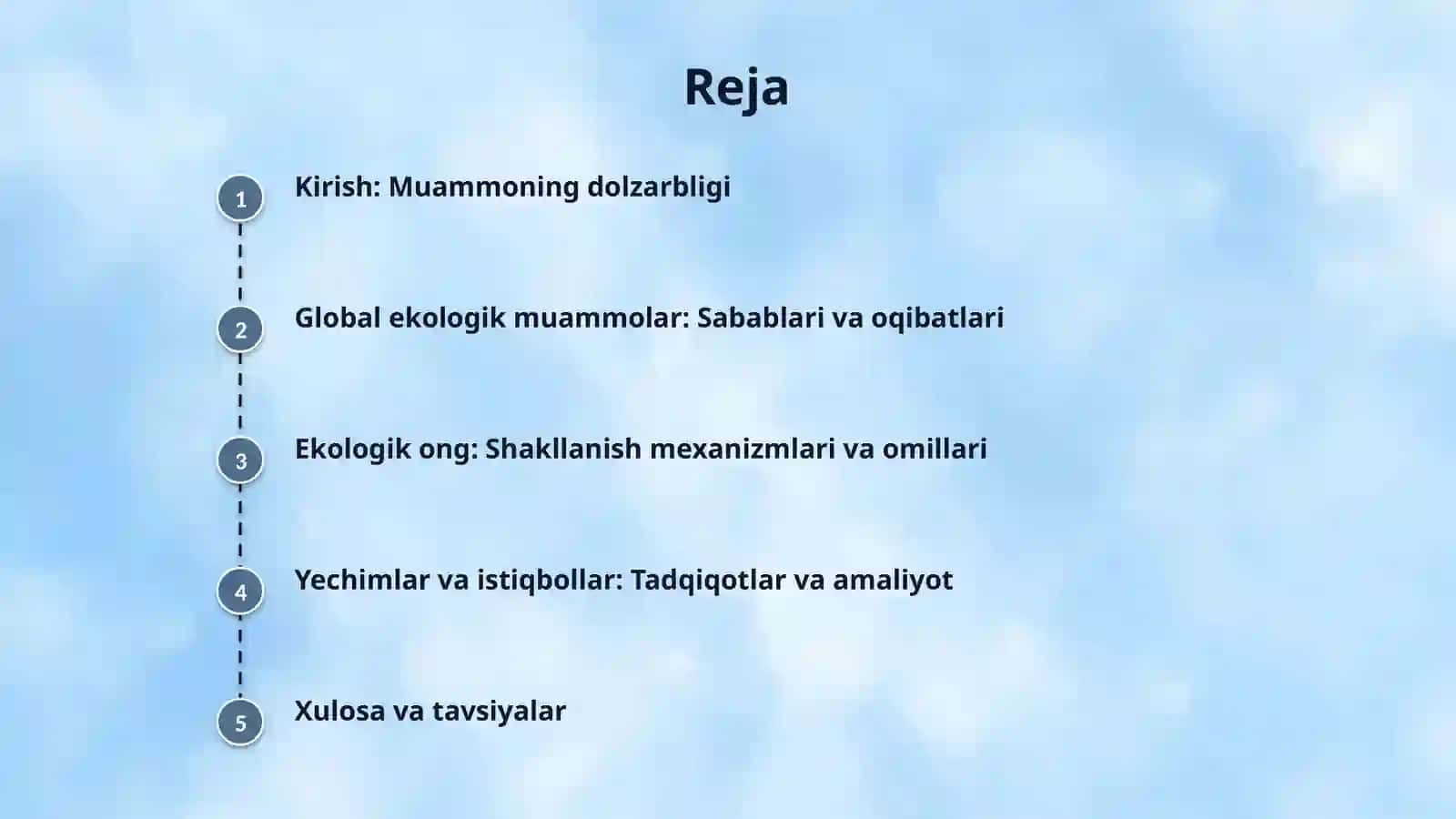 Ekologik muammolar va ekologik ong shakllanishi 2