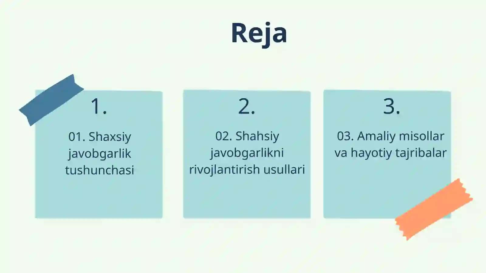 Muvaffaqiyat uchun shaxsiy javobgarlikni shakllantirish 2