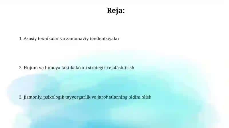 Sportoʻyinlari texnikasi taktikasi (Basketbol) 2