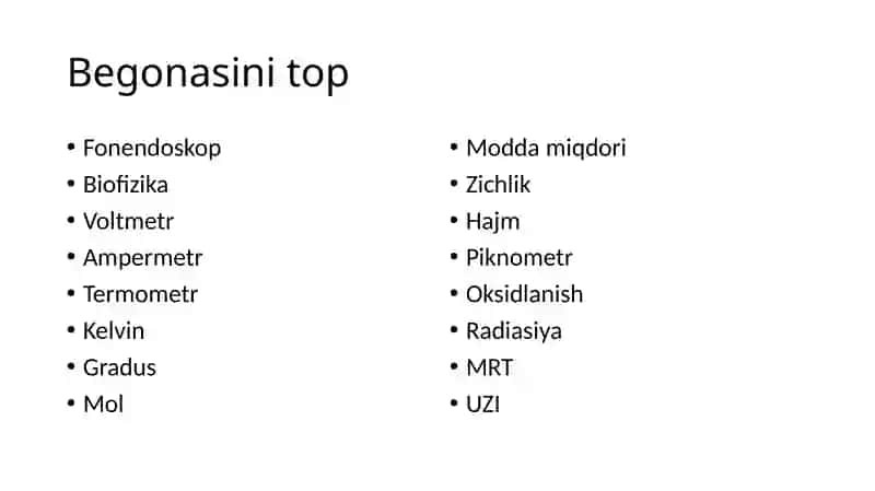 Havoningnisbiynamliginianiqlash 2