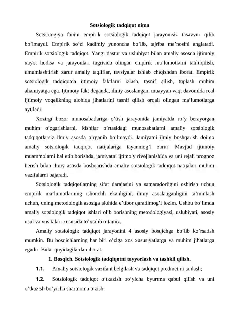 Amaliy sotsiologik tahlil usullar 2