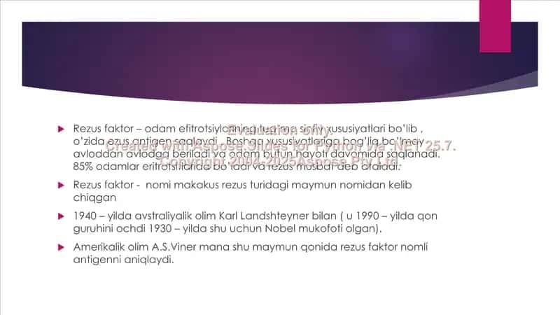 Rezus nomutanosiblik va homiladorlik 2