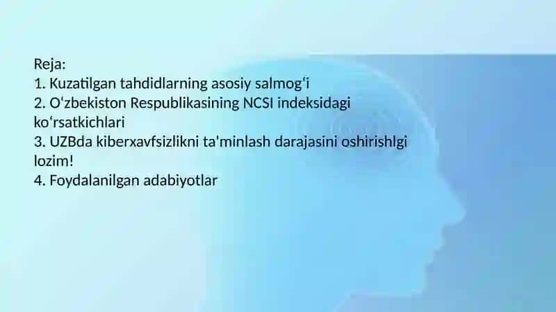 KIBERXAVFSIZLIK SIYOSATI O'ZBEKISTON YONDASHUVIDA 2