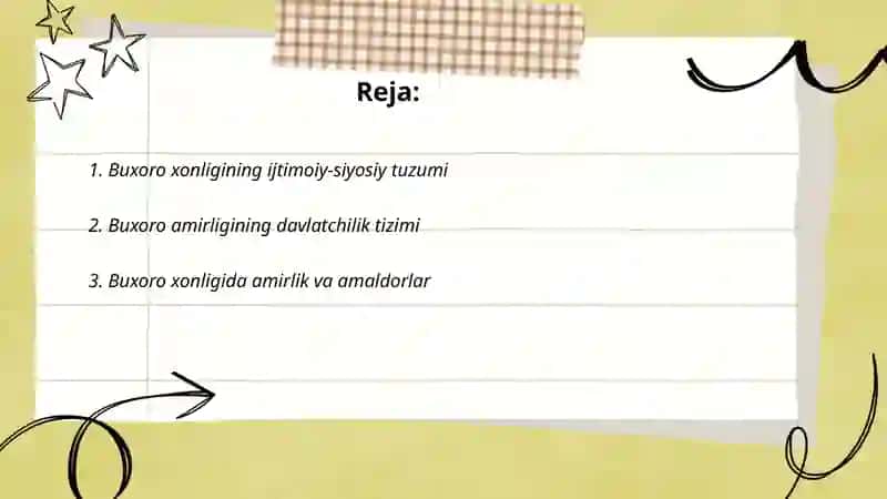 Buxoro xonligi va amirligining ijtimoiy-siyosiy tuzumi va huquqiy tizimi 2