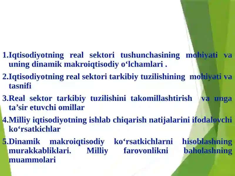 DINAMIK MAKROIQTISODIY TAHLILDA REAL SEKTOR 2