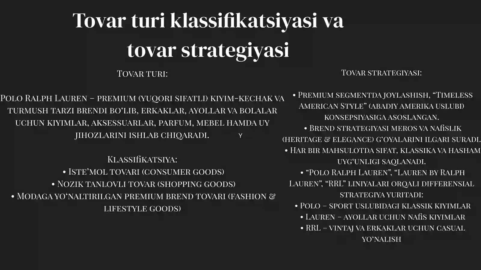 Marketing strategiyasi Amerika uslubining mohiyati 2