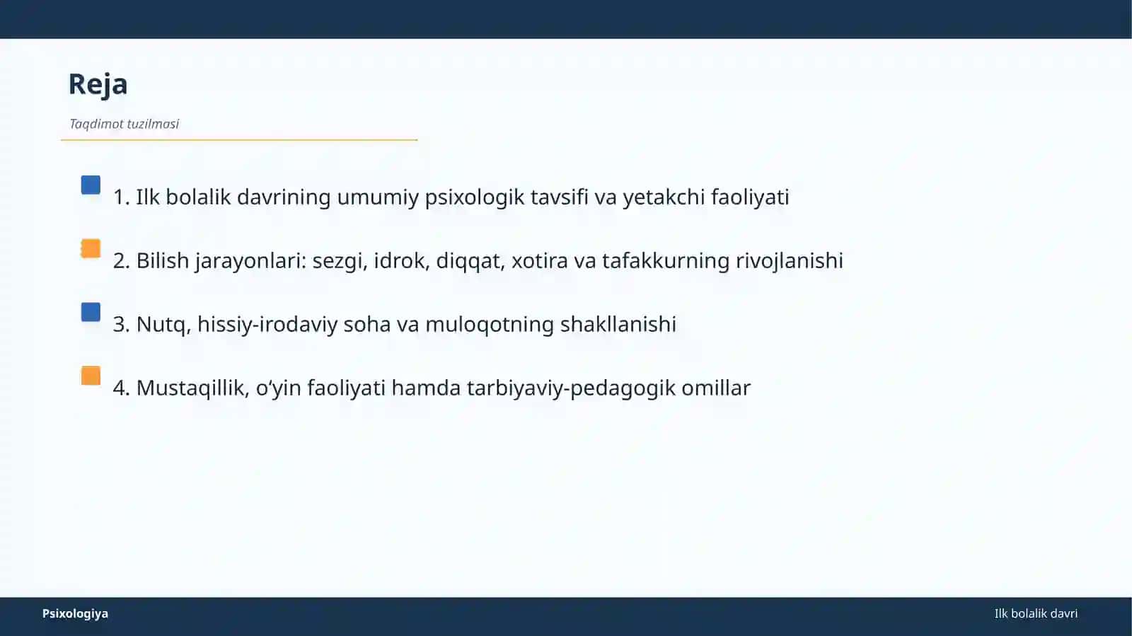 Ilk bolalik davri 2