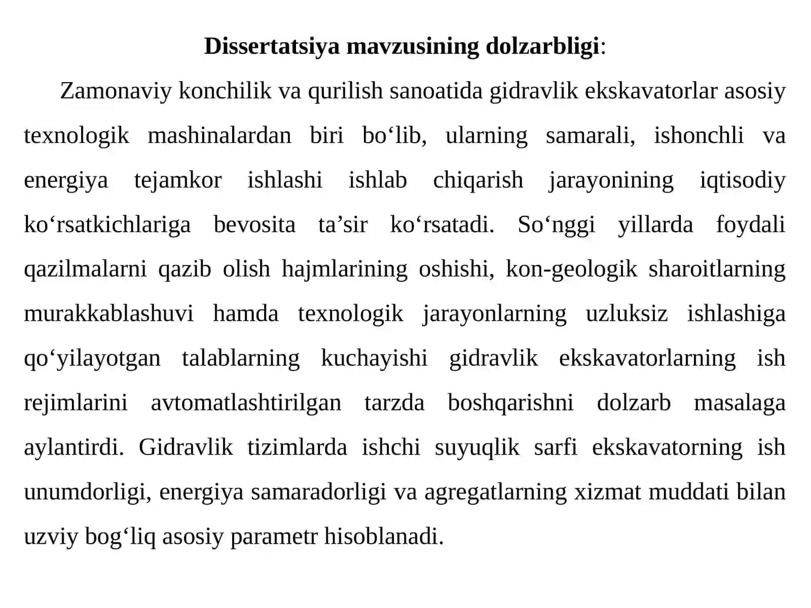 Gidravliktizimlardagi ishchi suyuqlik sarfini avtomatlashtirilgan boshqarish tizimini sintezlashalgoritmlari 2