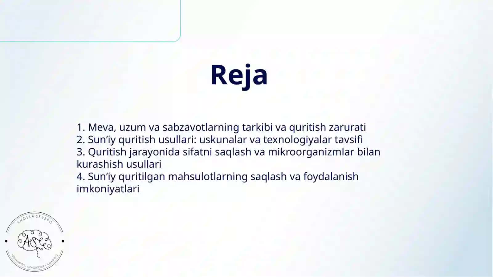 MEVA – UZUM VA SABZAVOTLARNI SUN’IY USULDA QURITISH 2