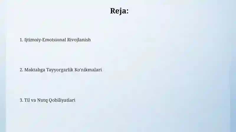 Maktabga Tayyorgarlik Xaritasi 2