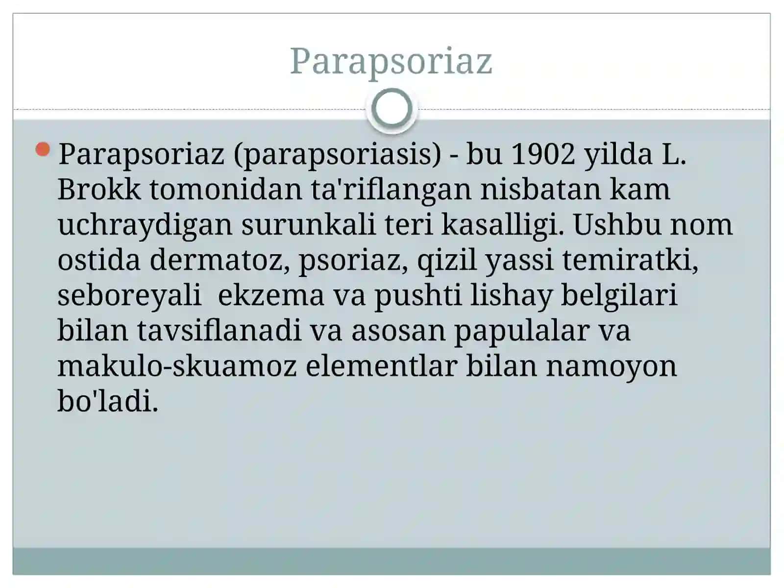 Parapsoriaz.PUVAterapiya 2