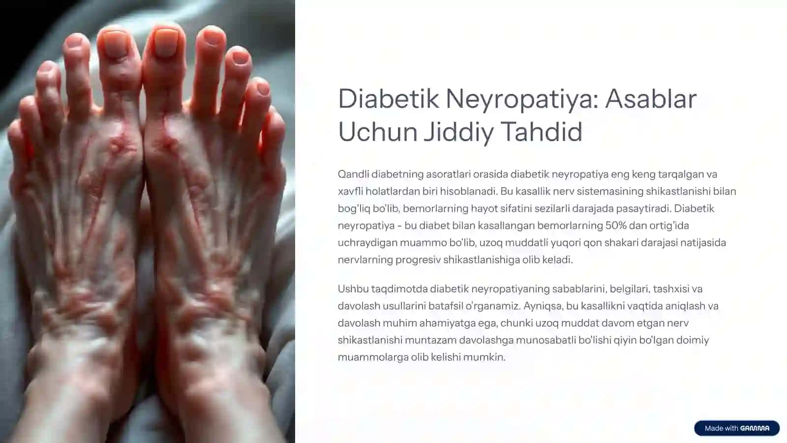 Diabetik Neyropatiya: Asablar Uchun Jiddiy Tahdid 2