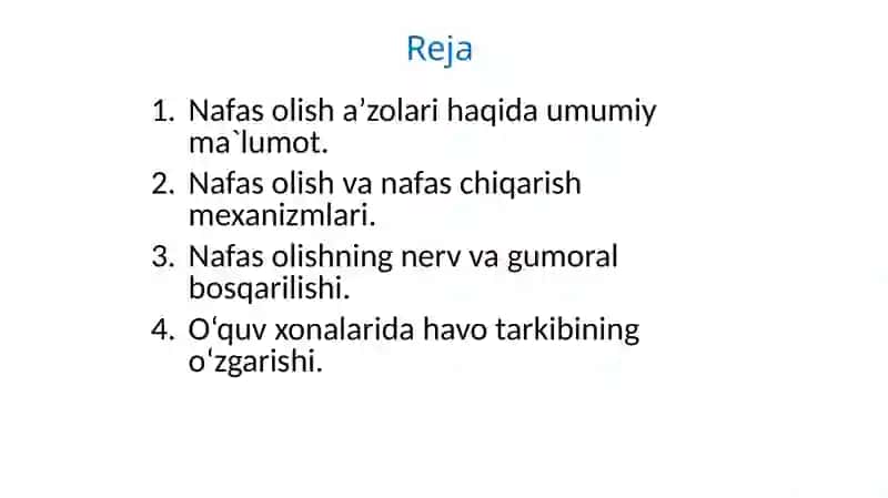 Nafas olish a`zolarining tuzilishi 2