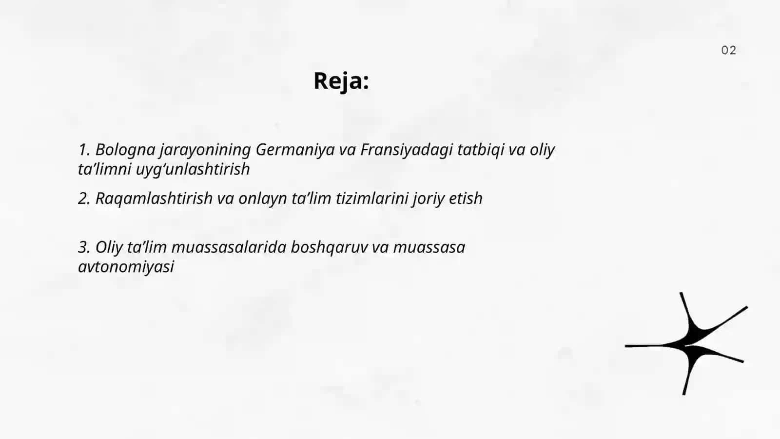 Germaniya va Fransiya oliy taʼlim modernizatsiyalashning asosiy yoʻnalishlari 2
