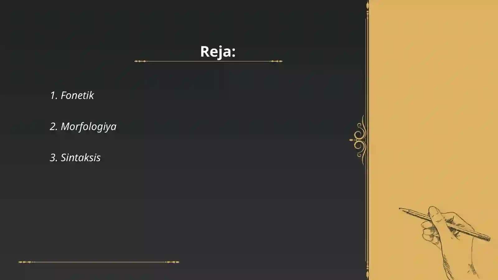 Lingvistik bilimlar bazasi 2