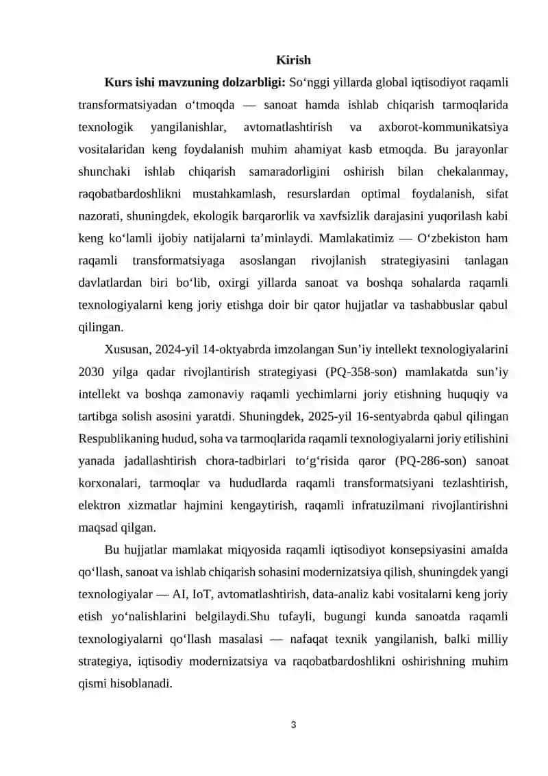 Sanoatda raqamli texnologiyalarni qo‘llash 2