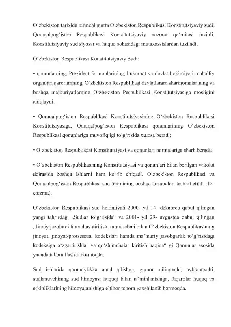 O‘zbekistonda demokratik, fuqarolik jamiyati asoslarining shakllanishi, amalga oshirilgan siyosiy islohotlar 2