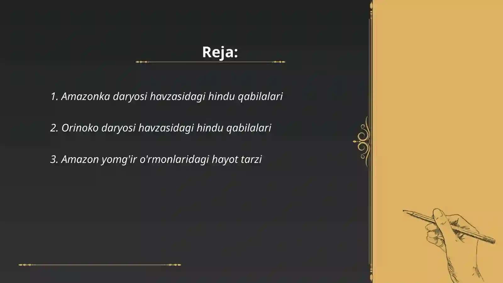 Amazonka va Orinoko daryolari havzasidagi o'rmon hindu qabilalari 2