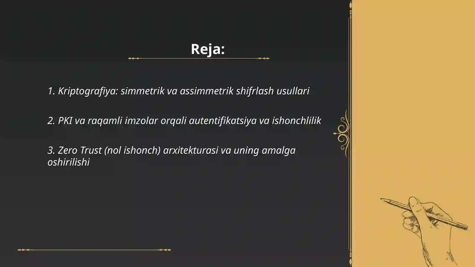 Axborat xavfsizligini ta'minlashning zamonaviy usuli va vosital 2